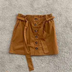 paper bag aline skirt 🤎